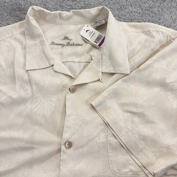 Tommy Bahama Other - Tommy Bahama Mens St Lucia Fronds Jacquard Shirt Cream T319039 XXL NEW